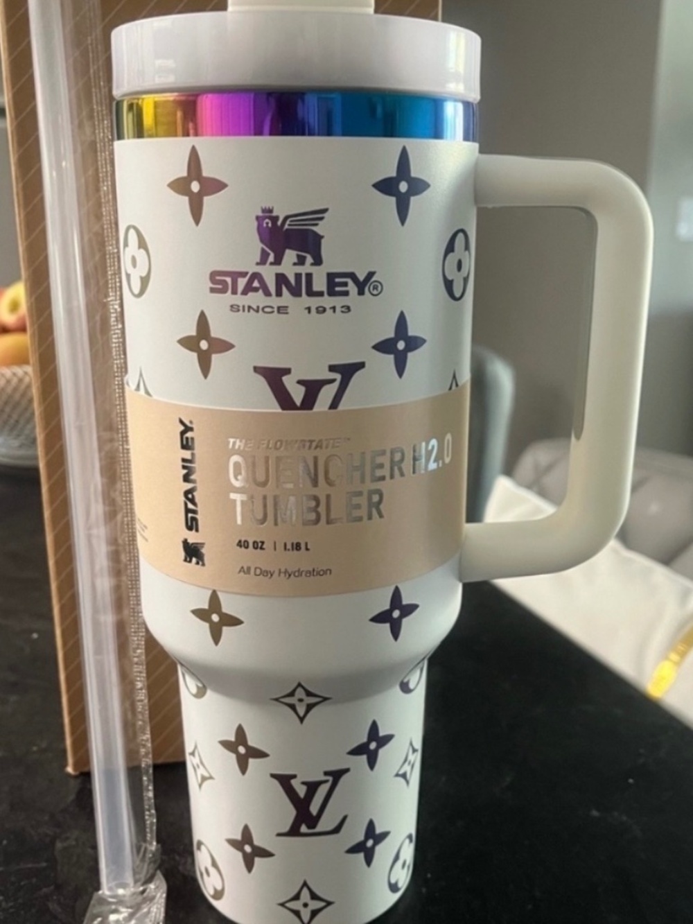 Stanley White Designer Patterned 40 OZ Tumbler